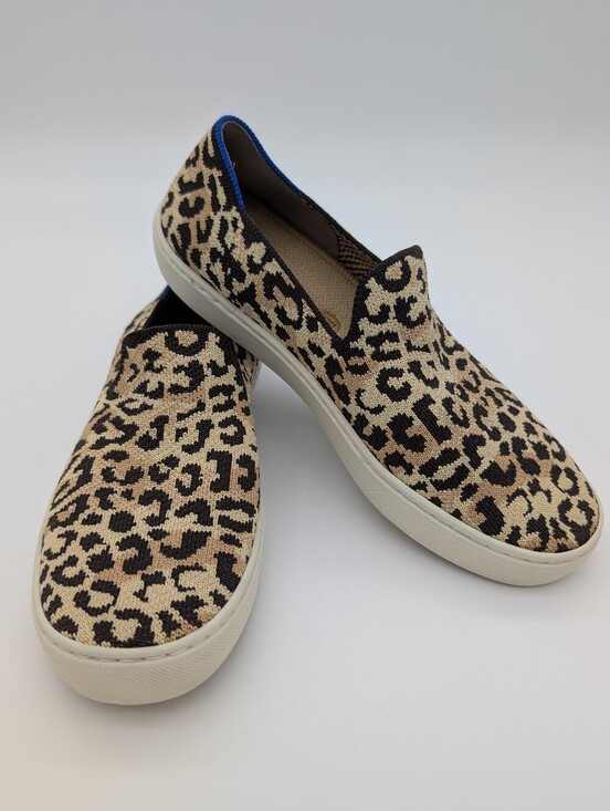 Rothy's Shoes - Rothy's Desert Cat Camo Cat Original Slip-On Leopard Print Sneakers